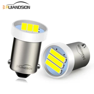 Lampadina parcheggio laterale a cupola laterale bianco/caldo BA9S T4W 7020 LED bianco/caldo 6 V 24 V - Foto 1 di 9
