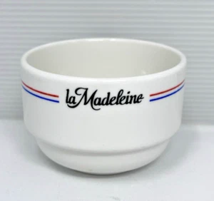 VINTAGE LA MADELEINE FRENCH BAKERY & CAFE RESTAURANT WARE CUSTARD BOULLION BOWL - Picture 1 of 8