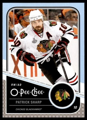2011-12 O-Pee-Chee Playoff Beard Patrick Sharp Chicago Blackhawks #20 R51 - Image 1 of 2