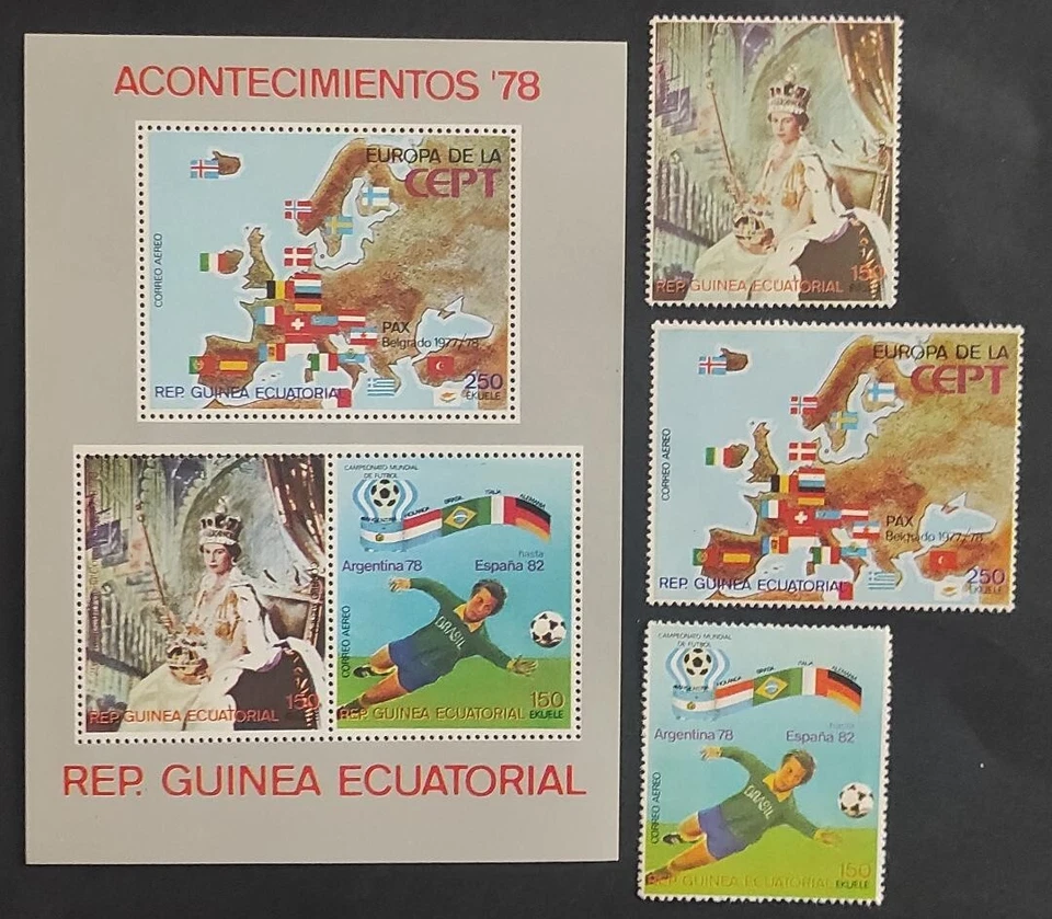 SELLOS Y HOJA CON  MOTIVO LOS ACONTECIMIENTOS DE 1078 - MNH** - Imagen 1 de 1