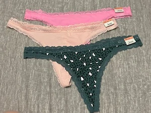 (3) Bragas tanga de algodón/encaje XXXL para mujer de Jenni-NUEVAS CON ETIQUETAS - Imagen 1 de 2