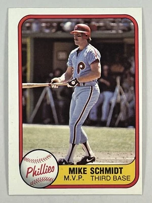1981 Fleer #5 Mike Schmidt [Batting] Philadelphia Phillies - Image 1 of 3