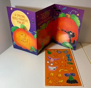 VTG 1990 Current Halloween Activity Card UNUSED w/ Stickers “Ghostly Good Times” - Picture 1 of 5