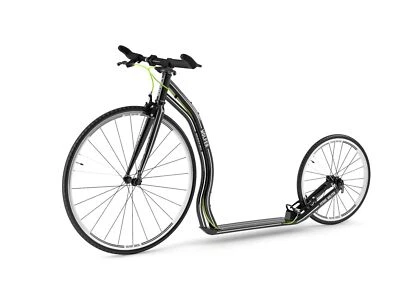 Yedoo Tretroller Wolfer Alu black 28" 20" Sportroller Rennroller  - Bild 1 von 4