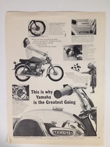 Yamaha Rotary Jet 80 1968 motocicleta anuncio impreso - Imagen 1 de 2