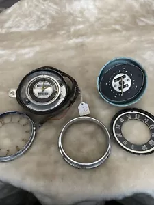 1940s Buick Dash Clock The George Borg Corp Plus Speedometer As Is Parts - Picture 1 of 11