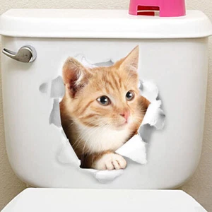 Wandtattoo WC Aufkleber Sticker Bad Badezimmer Klo Toilette Deckel DIY - Bild 1 von 5