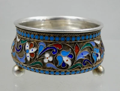 GRAN BODEGA ANTIGUA IMPERIAL RUSA 84 ESMALTE PLATA FINA Moscú años 1880 Foto 1 de 4