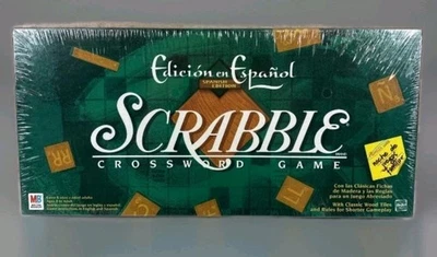 SCRABBLE Spanish Edition Crossword Game Edicion en Espanol  Bilingual Hasbro - Image 1 of 4