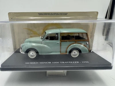 DIE CAST 1/24 " MORRIS MINOR 1000 TRAVELLER 1958 " AUTO VINTAGE - Immagine 1 di 2