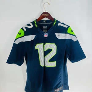 Nike Seattle Seahawks 12 Fan On Field NFL Players Football Jersey Navy Blue SZ M - Picture 1 of 8