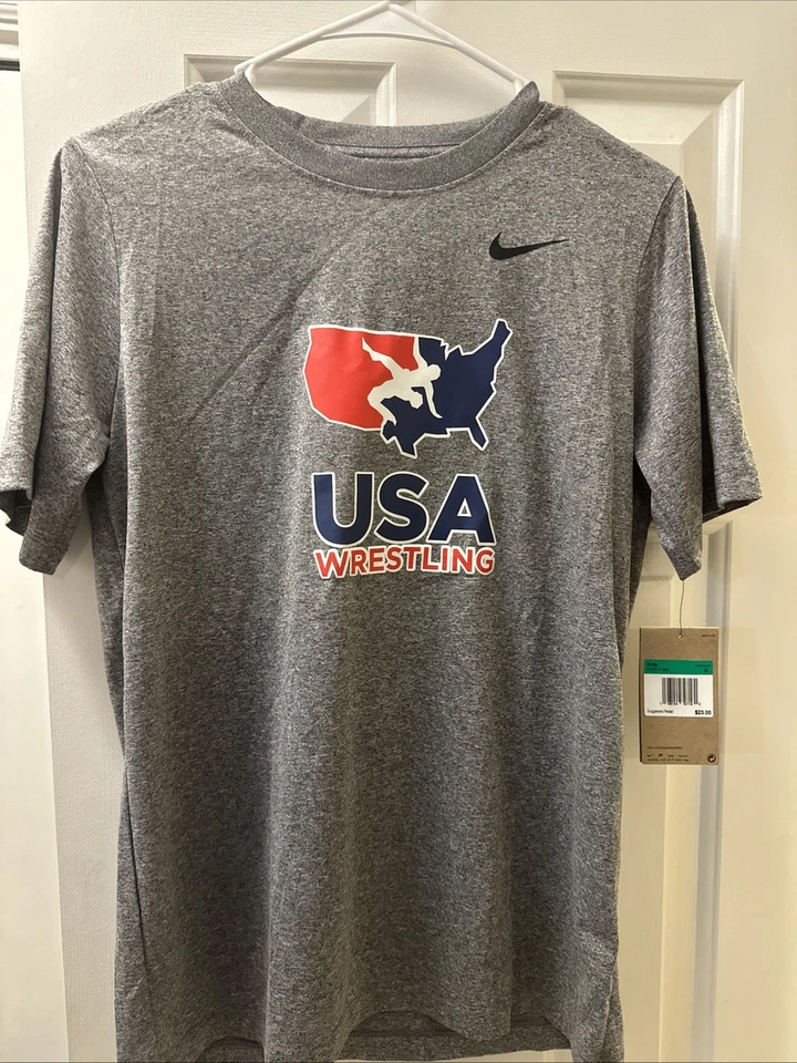 Nike Niños Talla XL Equipo EE. UU. Lucha Libre Dri-FIT Camiseta Manga Corta Totalmente Nueva Foto 1 de 1
