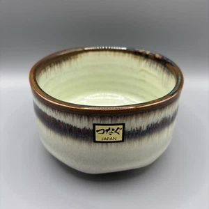 Chawan Mino Ware Japanische Matcha Teeschale Shino Stil mit Löffel Made in Japan - Bild 1 von 7