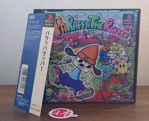 PS1 Parappa The Rapper + SPINE & POSTER Sony PlayStation NTSC-J FREE SHIP - Picture 1 of 8