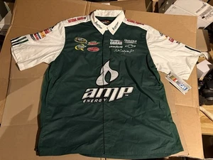 JR Nation Amp Energy Dale Earnhardt Jr. Snap Close Racing Shirt Men's Size 2XL - Picture 1 of 12