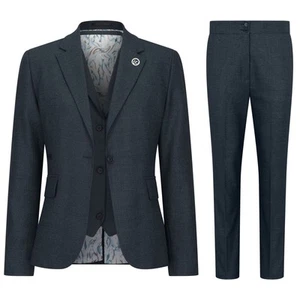 Womens 3 Piece Suit Olive Prince of Wales Check Tailored Fit Formal Outfit - Picture 1 of 12