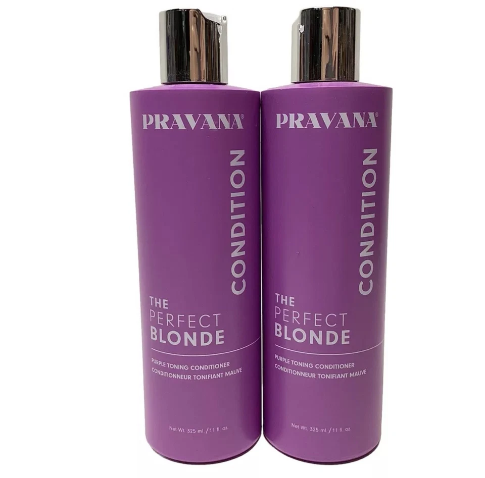 Pravana The Perfect Blonde Purple Toning Conditioner 11 fl oz Lot Of 2 - Image 1 of 1