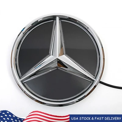 Led Light Chrome Grille Star Emblem Fit For Mercedes-Benz CLA200 CLS300 2019-21 Foto 1 de 4