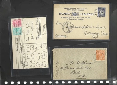 AUSTRALIA-ESTADOS-1900 ISH-CUBIERTA-TARJETAS-CANCELADAS!-AF-F-#100 Foto 1 de 2