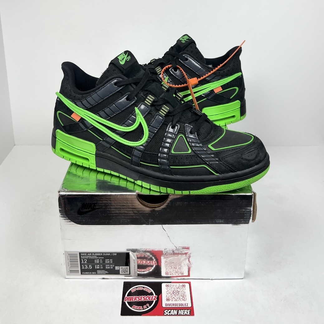 Nike Air Rubber Dunk x Off-White Low Green Strike for Sale