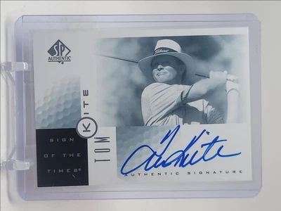 TOM KITE 2001 SP AUTHENTIC SIGN OF THE TIMES AUTOGRAPH AUTO Q2885 - Image 1 of 2
