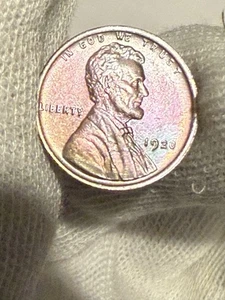 1920-P AU/UNC Lincoln Wheat Penny Cent Philadelphia Mint Toned - Picture 1 of 2