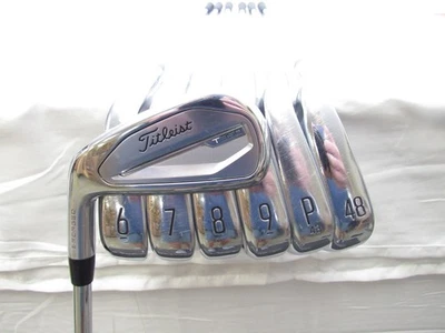 Used LH Titleist T350 Iron Set 5-PW+48* TT AMT Red R300 Regular Flex Steel - Image 1 of 4
