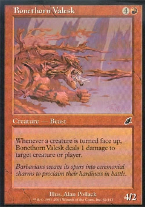 Bonethorn Valesk -Foil Medium Play MTG Scourge - Image 1 of 1