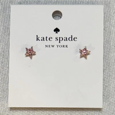 Pendientes Kate Spade New York Rosa Rosa Estrellas Auténticos Nuevos Con Etiqueta Con Bolsa Foto 1 de 3