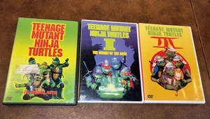 Teenage Mutant Ninja Turtles Movie Bundle • 1st Movie, Secret Of The Ooze & 3rd - Picture 1 of 14