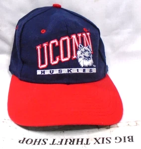 Vintage University of Connecticut UConn Huskies Signature NCAA Snapback Cap Hat - Picture 1 of 5