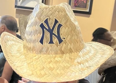 NY YANKEES COWBOY HAT SGA 7/30/2025 MLB BASEBALL BUDWEISER - Image 1 of 4