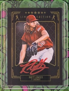RHETT LOWDER 🔥 RED Ink AUTO 🔥 2024 Onyx Limited Edition LERHLO - Picture 1 of 2