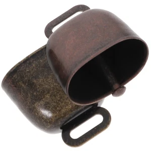 Campanas de vaca decorativas rústicas Ling Bell de 2 piezas pequeñas artesanías granja - Imagen 1 de 10