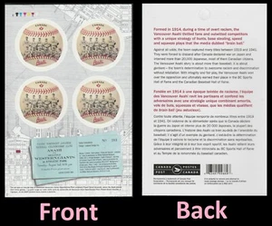 Canada 3178 Vancouver Asahi Baseball Team P pane 4 MNH 2019 - Picture 1 of 3