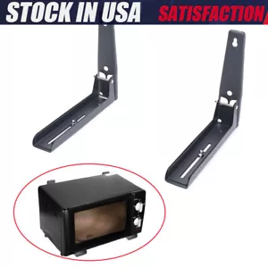 Wall Mounted Microwave Bracket Microwave Rack Stainless Steel Shelf Adjustable - Picture 1 of 12
