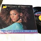 Whitney Houston Greatest Love of All Vinyl 45 (1986 Arista AS1-9466)  NEAR MINT