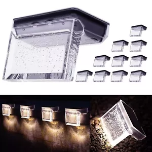 Solar Deck Lights Outdoor 10Pack LED Step Fence Patio Wall Lights Garden Path... - Picture 1 of 7