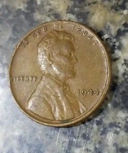 RARE 1944 Wheat Penny Error No Mint Mark "L" in Liberty Rim Error Cent Coin Wow - Bild 1 von 6