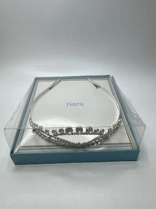 Vintage Rhinestone Girl's Tiara Birthday Tiara with Clear Rhinestones - Picture 1 of 10