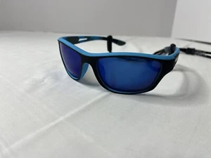 polarisierte Angel Sonnenbrille Herren blau mit Antirutsch Seil Wandern - Bild 1 von 7