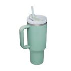 40 OZ Insulated tumbler with straw, Double Vacuum Stainless Steel Water Bottl...
