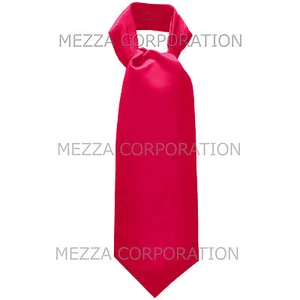 Nueva Corbata Vesuvio Napoli Para Hombre Poliéster Ascot Boda Sólida Rosa Caliente - Imagen 1 de 2