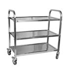 Sunnex Catering Serving Trolley 3 Shelf w/ Square Tube Stainless Steel 950 x 550