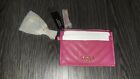 Victoria Secret studded quilted Card Case brand new hot pink