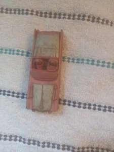 Vintage, Rare, Sun Rubber Co., Red Car 5in x 2in x 1.5in toy car antique - Picture 1 of 5