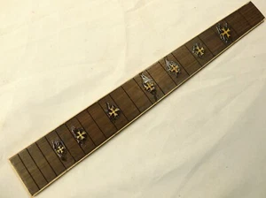 Tastiera in palissandro acustica 20 tasti 25-1/2"" scala 12"" intarsio legante legno raggio - Foto 1 di 8