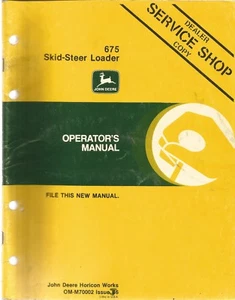 John Deere 675 Skid-Steer Loader Operator's Manual - Picture 1 of 1