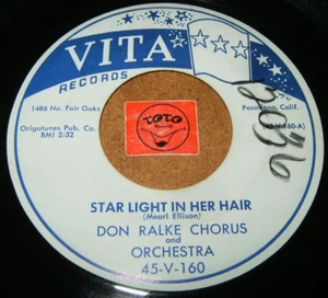 DON RALKE CHORUS - STAR LIGHT IN HER HAIR - TAKE ALL MY LOVE - LISTEN - POPCORN - Bild 1 von 2