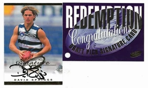 2000 Draft Pick Signature (DS15) David SPRIGGS Geelong #532 :::: - Picture 1 of 2